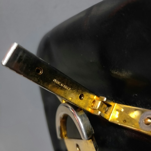 Celine - Authentic Vintage - Heavily Worn - Teen Triomphe Bag - As-Is Condition! - Picture 7 of 16